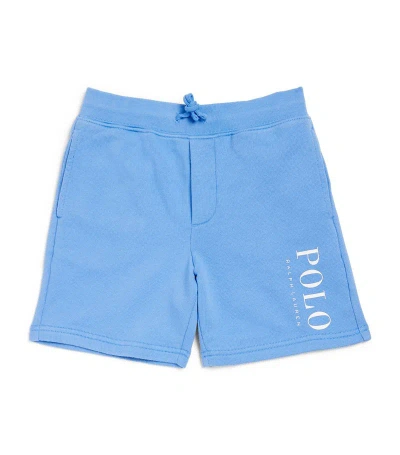 Ralph Lauren Kids' Cotton-blend Drawstring Shorts (2-7 Years) In Blue