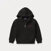 Ralph Lauren Kids' Cotton-blend-fleece Hoodie In Black