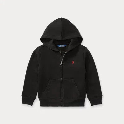 Ralph Lauren Kids' Cotton-blend-fleece Hoodie In Black