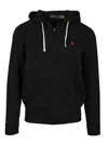 Ralph Lauren Cotton Blend Hoodie In Black