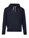 Ralph Lauren Cotton Blend Hoodie In Blue