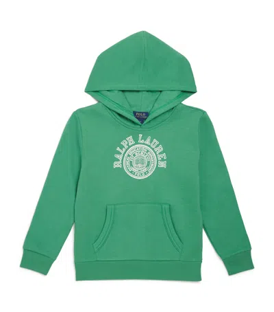 RALPH LAUREN COTTON-BLEND LOGO HOODIE