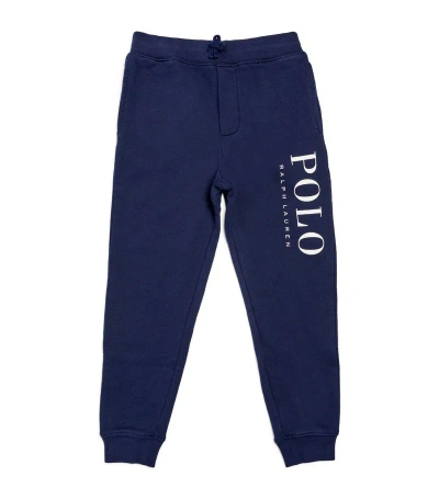 Ralph Lauren Kids' Cotton-blend Logo Sweatpants (6-14 Years) In Navy