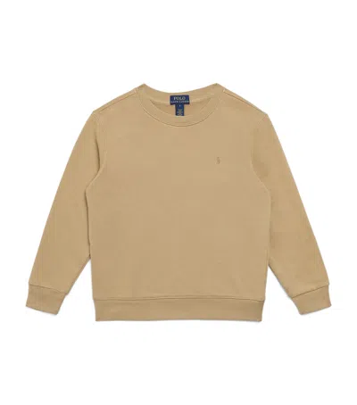 RALPH LAUREN COTTON-BLEND LOGO SWEATSHIRT