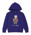 Ralph Lauren Boys Polo Bear Hoodie In Purple