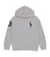 Ralph Lauren Cotton-blend Polo Pony Hoodie In Gray