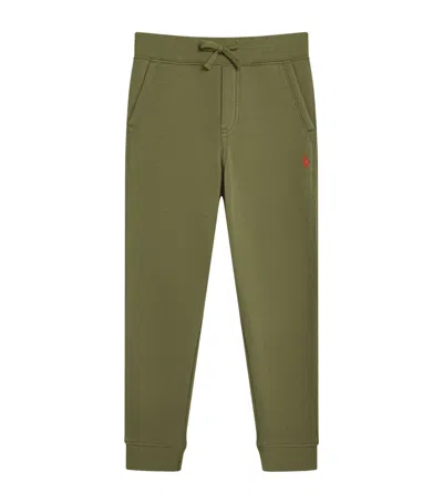 Ralph Lauren Kids' Cotton-blend Polo Pony Sweatpants In Green