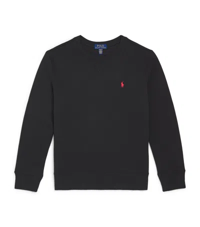Ralph Lauren Kids' Cotton Blend Sweatshirt In Black
