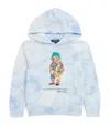 Ralph Lauren Boy's Polo Bear Cloud-print Hoodie In Blue