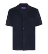 Ralph Lauren Cotton-blend Textured Shirt In Blue