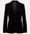 Ralph Lauren Cotton-blend Velvet Blazer In Brown