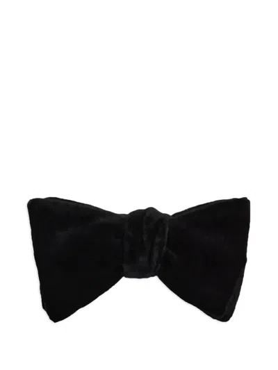 Ralph Lauren Cotton Bow Tie In Black