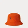 Ralph Lauren Cotton Bucket Hat In Orange