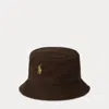 Ralph Lauren Cotton Bucket Hat In Brown