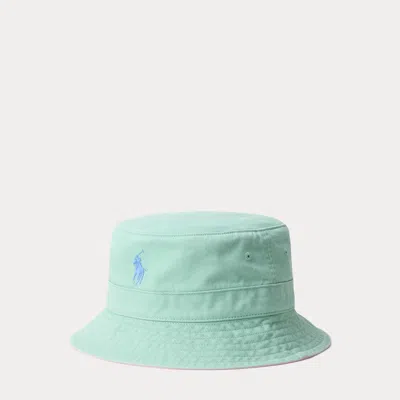 Polo Ralph Lauren Cotton Bucket Hat In Celadon In Green