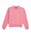 Ralph Lauren Cotton Button-up Sweatshirt In Pink
