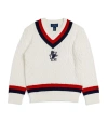 RALPH LAUREN COTTON CABLE-KNIT CRICKET SWEATER (6-14 YEARS)