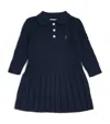 Ralph Lauren Cotton Cable-knit Dress In Blue