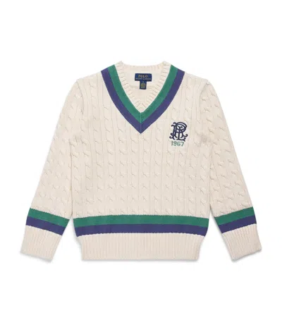 RALPH LAUREN COTTON CABLE-KNIT SWEATER