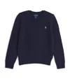 Ralph Lauren Cotton Cable-knit Sweater In Blue