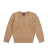 Ralph Lauren Cotton Cable-knit Sweater In Brown