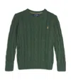 Ralph Lauren Cotton Cable-knit Sweater In Green