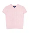 Ralph Lauren Cotton Cable-knit Top In Pink