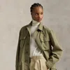 Ralph Lauren Cotton Canvas Utility Jacket In Green