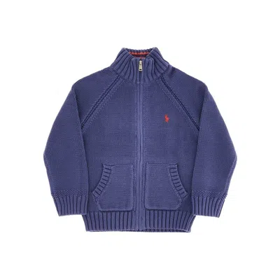 Ralph Lauren Cotton Cardigan With Logo Embroidery Kids