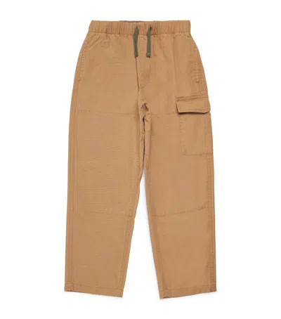 Ralph Lauren Kids' Cotton Cargo Trousers In Black