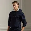 Ralph Lauren Cotton-cashmere Fleece Hoodie In Blue