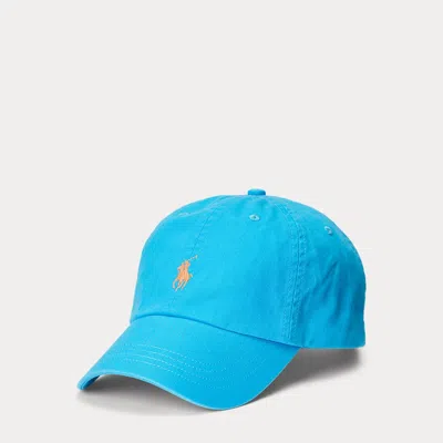 Ralph Lauren Cotton Chino Ball Cap In Blue