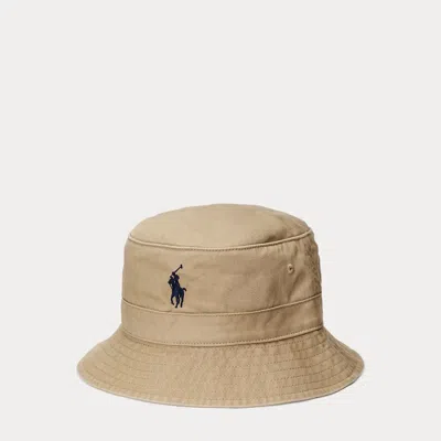 POLO RALPH LAUREN COTTON CHINO BUCKET HAT