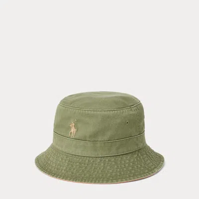 Polo Ralph Lauren Cotton Chino Bucket Hat In Garden Trail