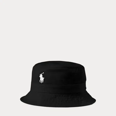 Polo Ralph Lauren Cotton Chino Bucket Hat In Black