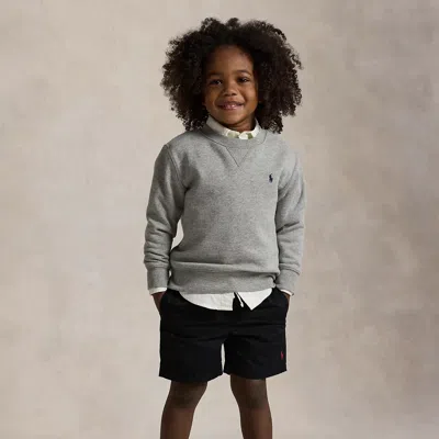 Ralph Lauren Kids' Cotton Chino Drawstring Short In Polo Black In Multi
