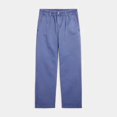 Ralph Lauren Kids' Cotton Chino Drawstring Trouser In Blue