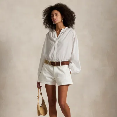 Ralph Lauren Cotton Chino Short In Deckwash White