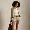 Ralph Lauren Cotton Chino Short In Khaki