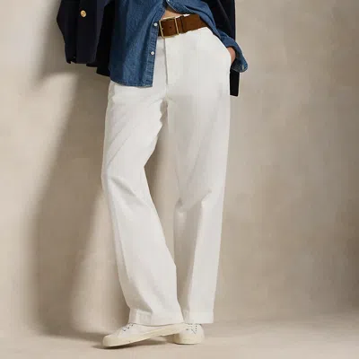 Polo Ralph Lauren Cotton Chino Straight-leg Pant In Deckwash White