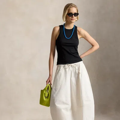 Polo Ralph Lauren Cotton Cocoon Skirt In Nevis In White