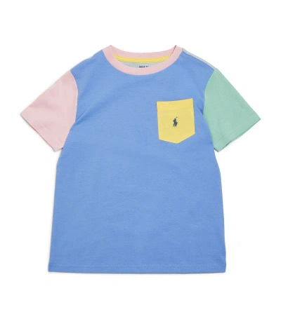 Ralph Lauren Kids' Cotton Colour-block T-shirt (2-7 Years) In Multi