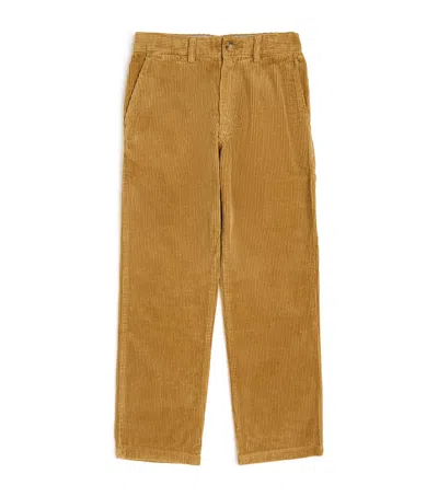 Ralph Lauren Kids' Cotton Corduroy Bedford Straight Trousers In Green