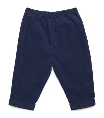 Ralph Lauren Kids' Cotton Corduroy Slouchy Trousers In Blue