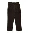 Ralph Lauren Cotton Corduroy Whitman Trousers In Brown