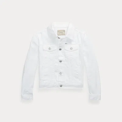 Ralph Lauren Kids' Cotton Denim Trucker Jacket In White