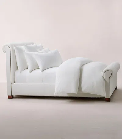 Ralph Lauren Cotton Double Fitted Sheet In White