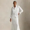 Ralph Lauren Cotton Fit-and-flare Maxiskirt In White