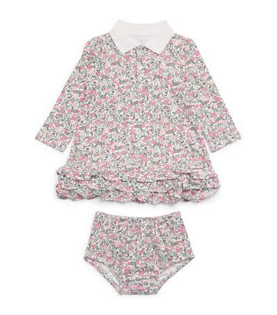 Ralph Lauren Kids' Cotton Floral Dress And Bloomers Set In Multi