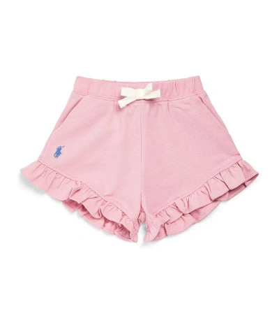 Ralph Lauren Cotton Frilled Shorts (6-24 Months) In Pink